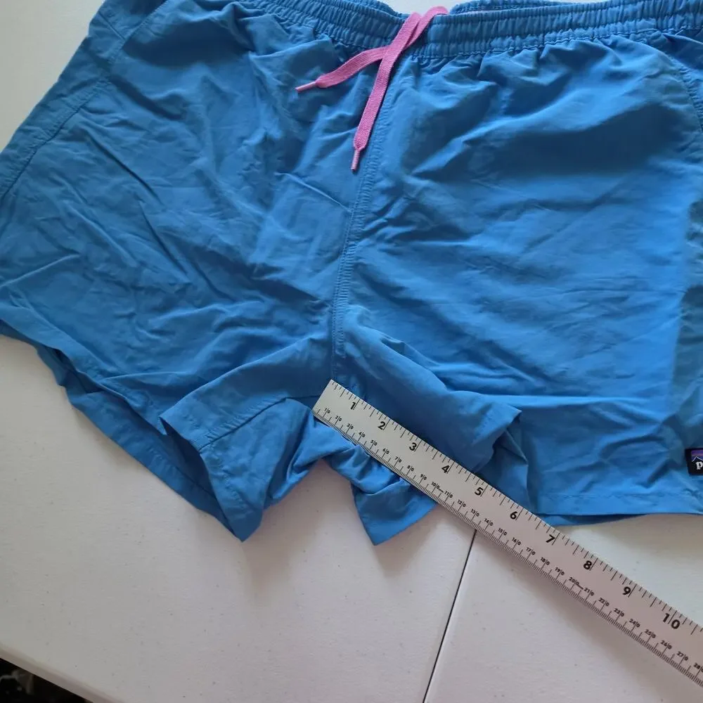 Patagonia Shorts Mens XL Baggies Blue Swim Trunks Quick Dry Nylon Drawstring